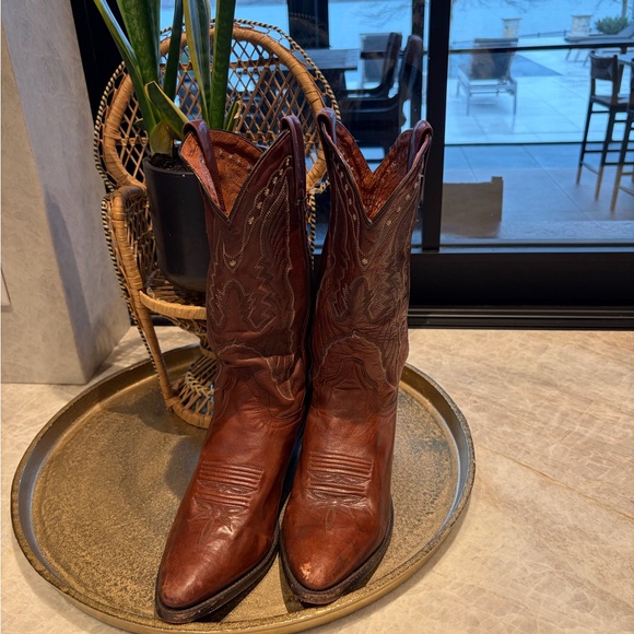 adidas Shoes - Vintage Dan Post Brown Western Cowboy Boots – Women’s Size 8